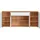 Home Affaire Morongo 200,7 x 86 x 39,6 cm Eiche kraft Gold / Weiß alpin
