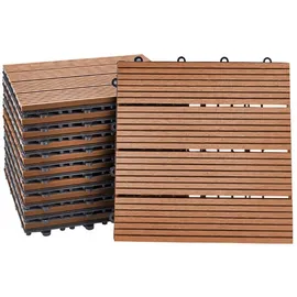 Home Deluxe WPC Bavaro hellbraun 30 x 30 x 2,2 cm 3 St.