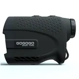 Gogogo Sport Vpro Golf Laser Entfernungsmesser 600M mit Slpoe-Schalter, Magnetstreifen, Golf Entfernungsmesser 6X Vergrößerung, Turniermodus, Fast Flag-Lock mit Pulsvibration für Golf (GS24-Schwarz)