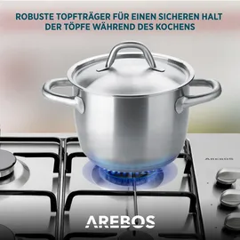 Arebos Gaskochfeld 5 Flammen