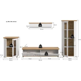 Möbel Boss MID.YOU Wohnkombination Verona - B/H/T ca. 316.00x161.00x40.00