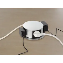 Perel Mehrfachsteckdose 1,40 m Schwarz/Grau 4 St.