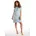 gestreift Blau 4XL