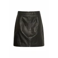 B.YOUNG Lederrock Damen Schwarz 36