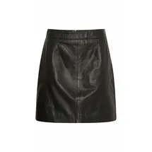 B.YOUNG Lederrock Damen Schwarz 36