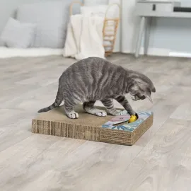 Trixie Kratzpappe mit Spielzeug 38 x 30 cm weiß