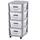 Curver Infinity Rollbox 4x11 L grau-weiß