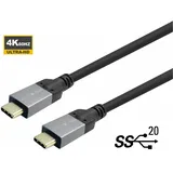 Vivolink USB-C auf USB-C 3 m Schwarz
