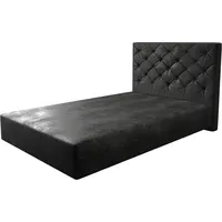DeLife Boxspringgestell Dream-Great Mikrofaser Anthrazit Vintage 120x200 cm