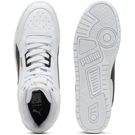 Puma Shuffle Downtown Mid Herren Weite M Weiß/Schwarz/Gold 40