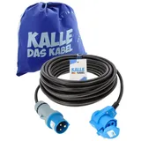 KALLE DAS KABEL / Kalle Verlängerungskabel CEE 230V 16A 2,5mm2 Winkel IP44 25 Meter