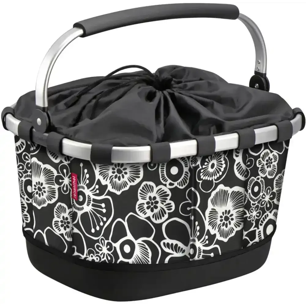 KLICKfix Reisenthel Carrybag GT mit KLICKfix UniKlip 2 Adapter fleur schwarz