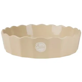 sallys Auflaufform rund 32,5 x 7 cm Beige