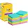 Post-it Super Sticky Notes Haftnotizen 76 x 76 mm Cosmic Collection, Packung mit 12 Blöcken, 90 Blatt Vorteilspack 8 - 4