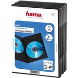 Hama 51184 DVD-Doppel-Leerhülle Slim 10 schwarz