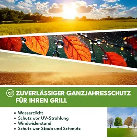 ebran trade Grillabdeckung 145 x 61 x 117 cm Polyester schwarz
