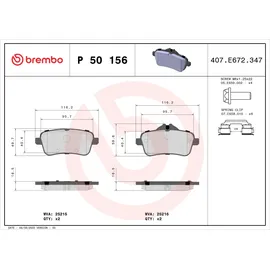 Brembo Bremsbelagsatz, Scheibenbremse