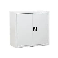 Gürkan Stahlschrank 100003 lichtgrau 80,0 x 38,0 x 75,0 cm, aufgebaut