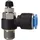 Riegler Drosselrückschlagventil »Blaue Serie«, Abluftdros., R1/4 a. Ã ̃12mm