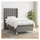 vidaXL Boxspringbett 100 x 200 cm Dunkelgrau