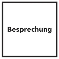 Aufkleber I Türschild Piktogramm Besprechung, Folie, selbstklebend, 150x150mm