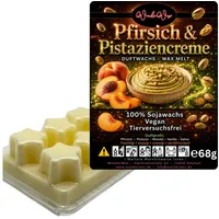 WonderWax Duftwachs WonderWax® Duftwachs 6 Sterne, (Pfirsich & Pistaziencreme), Duftrichtung: Pfirsich & Pistaziencreme