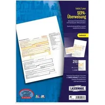 Laserware Bankformular SEPA-Überweisung A4 Weiß