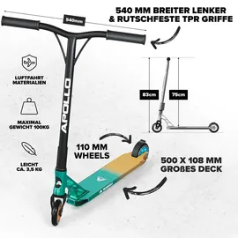 Apollo Genesis Pro X Stunt Scooter Goldfarben