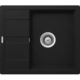 keenberk Victory S580 links Einbauspüle schwarz Excenterbetätigung 580 x 500 mm
