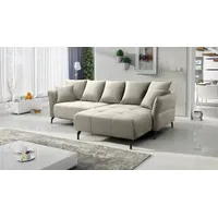 Fun Möbel Ecksofa Schlafsofa Sofa SADIE Stoff Element, Ottomane