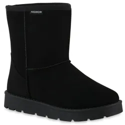 Damen Winter Boots in Schwarz