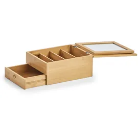 Zeller Present Schmuckkästchen m. Spiegel Bamboo, ca. 25 x 19 x 11,2 cm