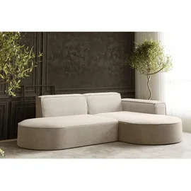 kaiser möbel Ecksofa Designer MODENA STUDIO stoff Dicker cord Poso Beige Rechts