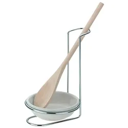 Löffelablage Butler Metall silber glänzend 5,5x11,5x24,0cm 11,0cmØ