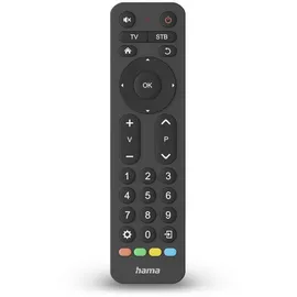 Hama Universal-Fernbedienung TV Infrarot für 2 Geräte große Tasten,ernfähig