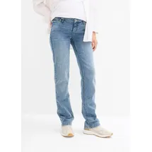 bonprix Umstandsjeans für die Schwangerschaft und danach Straight, blau, Gr.34, Bequeme Umstandsjeans ohne Bauchband mit geradem Bein, 82% Baumwolle (organic)