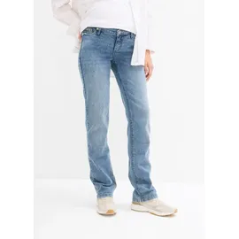 bonprix Umstandsjeans für die Schwangerschaft und danach Straight, blau, Gr.34, Bequeme Umstandsjeans ohne Bauchband mit geradem Bein, 82% Baumwolle (organic)