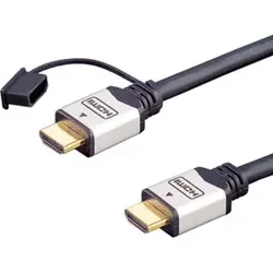 E+P Elektrik HDMI High-Speed-Kabel Ethernet,5m,si/sw HDMI401/5