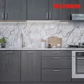 Telefunken LED Unterbauleuchte Uto 87,5 cm Wippschalter, silberfarben