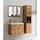 Badplaats Montreal Badezimmerschrank 30 x 130 x 30 cm Eiche/Braun