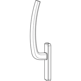 Hautau Atrium HS Griff innen ohne Vierkantstift Aluminium Silber