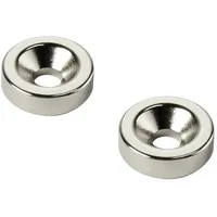 TRU Components D20T5-M4 Permanent-Magnet Ring (Ø x H) 20 mm x 5 mm N35 Grenztemperatur (max.): 80