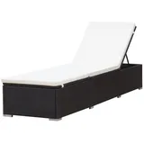 vidaXL Sonnenliege 200 x 62 x 76 cm Braun