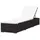vidaXL Sonnenliege 200 x 62 x 76 cm Braun