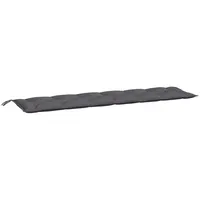 VidaXL Gartenbank-Auflage Anthrazit 200x50x7 cm Oxford-Gewebe