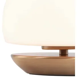 Steinhauer Tischleuchte Weiß Bronze