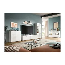 Möbel Kraft Wohnkombination ¦ weiß ¦ Maße (cm): B: 235 H: 160
