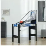 sportnow Multigame Spieltisch MDF Blau Schwarz 91L x 45,5B x 76H cm