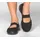 SKECHERS Damen technisiert gestrickt, (Seager-Power Hitter-Engineered Knit Mary Jane), schwarz/schwarz, 35 EU