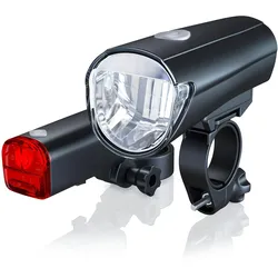 Aplic LED Fahrradlampen Set mit Front & Rücklicht StVZO zugelassen / Energiesparend / 30 Lux
